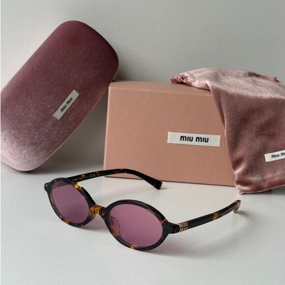 Miu Miu Accessories - NEW Miu Miu MU04ZSF Tortoise Pink Sunglasses $518